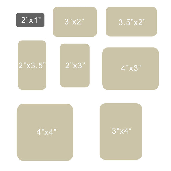 Paper Sheet Stickers-Rounded Rectangle Shape