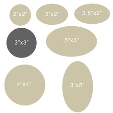 Paper Sheet Stickers-Oval or Circle Shape