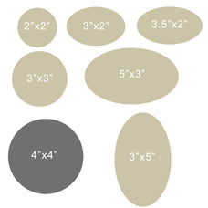 Paper Sheet Stickers-Oval or Circle Shape