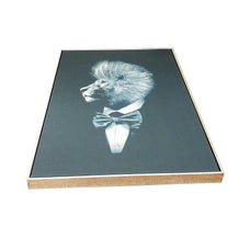 Framed Gallery Wrap Canvas-light golden frame