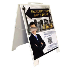 Plastic A-Frame with Graphic Print
