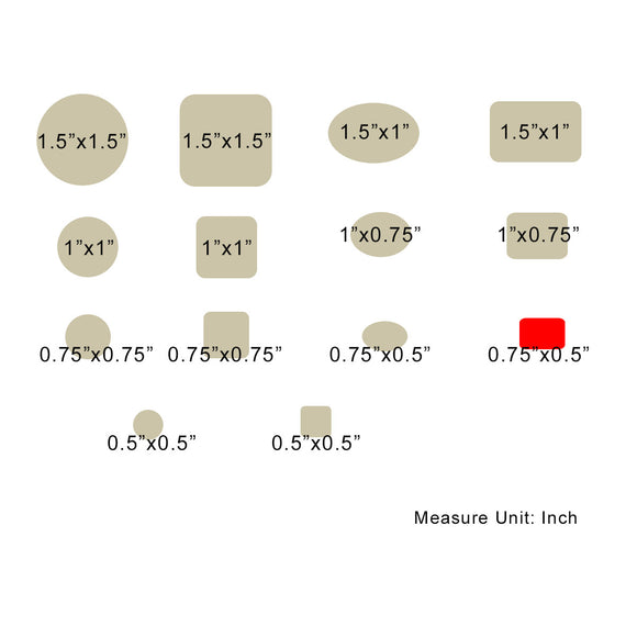 Less 5 Stickers Round Small Paper Sheet Stickers-Less 1.5